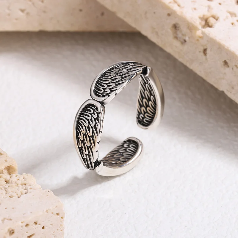New in 925 Sterling Retro Wing Adjustable Rings For Women Wedding Engagement Luxury Jewelry Gifts Wholesale Jewellery Argent 925
New in 925 Sterling Retro Wing Adjustable Rings For Women Wedding Engagement Luxury Jewelry Gifts Wholesale Jewellery Argent 925
