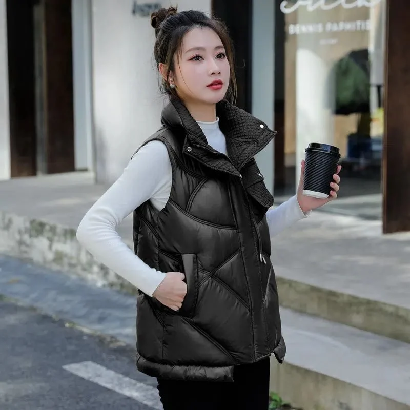 Autumn and Winter New Down Cotton Vest Women 2022 Short Waistcoat Western Style Vest Korean Version Fashion All-Match Vest M409
Autumn and Winter New Down Cotton Vest Women 2022 Short Waistcoat Western Style Vest Korean Version Fashion All-Match Vest M409