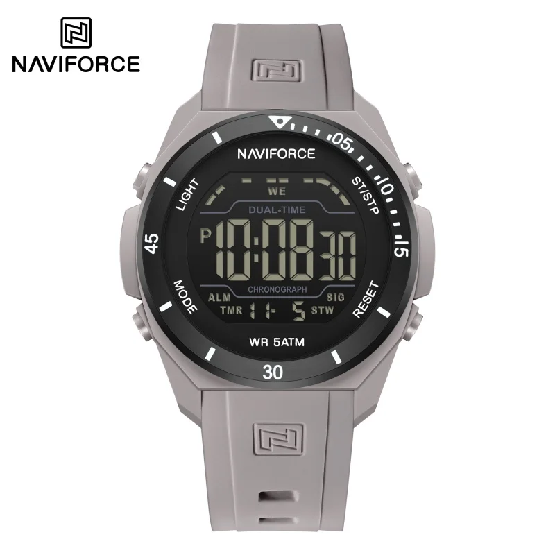 NAVIFORCE Men's Day Display CountdownSports 5ATM Waterproof Watch Alarm LED Backlight Silicone Strap Men's Digital Watch NF7138
NAVIFORCE Men's Day Display CountdownSports 5ATM Waterproof Watch Alarm LED Backlight Silicone Strap Men's Digital Watch NF7138