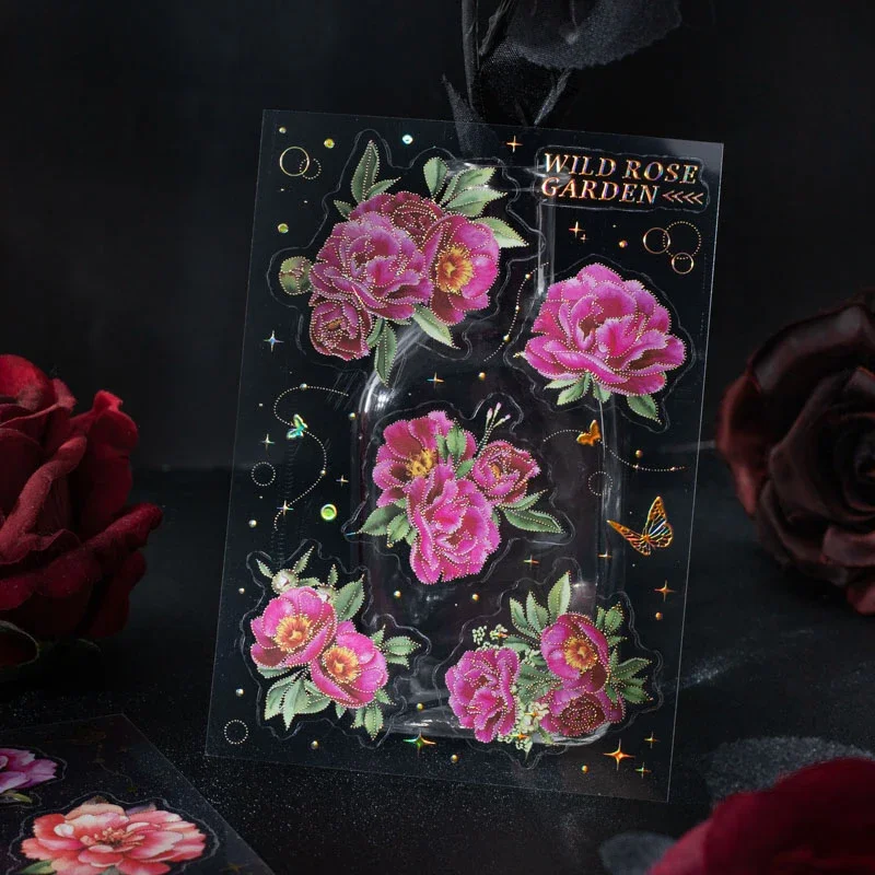 2Pieces PET Bronzing Stickers Wild Rose Garden Rose 3D Golden Flower Handbook Decorative School Sticker Supplies 191mm
2Pieces PET Bronzing Stickers Wild Rose Garden Rose 3D Golden Flower Handbook Decorative School Sticker Supplies 191mm