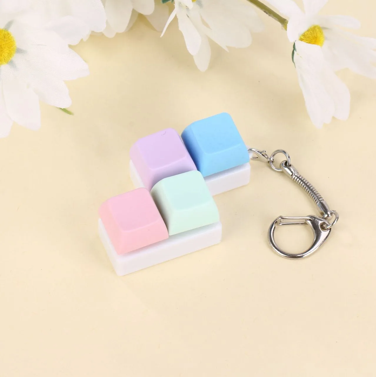 The New Hot-selling Creative Square Keyboard Pendant Macaron Color Personalized Keychain Is Available in A Variety of Styles
The New Hot-selling Creative Square Keyboard Pendant Macaron Color Personalized Keychain Is Available in A Variety of Styles