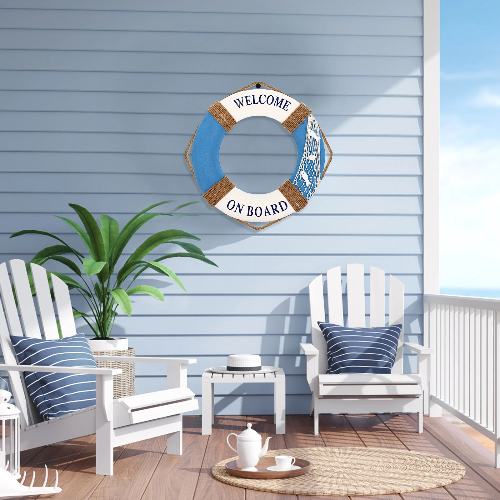 Nautical Decoration Lifebuoy Decorations Welcome Wall Sign Paddle Board Seaside Feature
Nautical Decoration Lifebuoy Decorations Welcome Wall Sign Paddle Board Seaside Feature