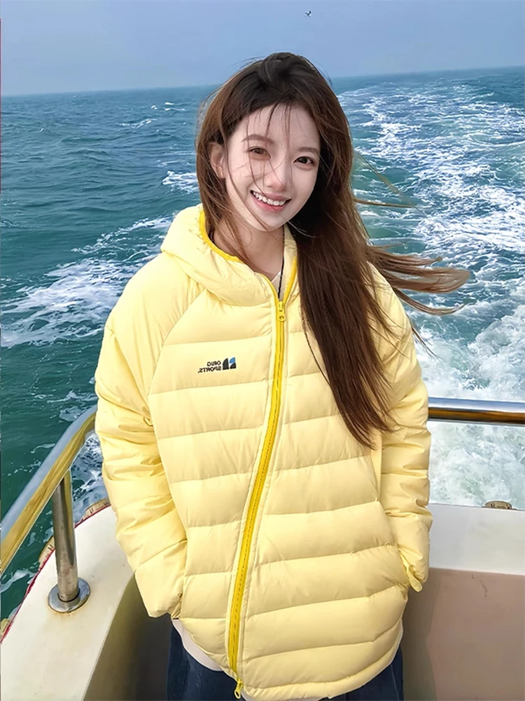 Yellow Lightweight Hooded down Cotton Jacket Women's 2025 Winter New Style Couple Small Size Short Cotton Coat Commute
Yellow Lightweight Hooded down Cotton Jacket Women's 2025 Winter New Style Couple Small Size Short Cotton Coat Commute