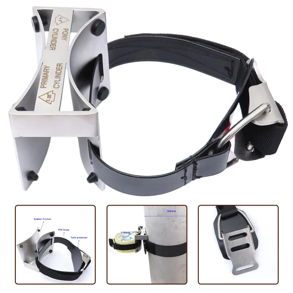 SS316 Cylinders Bottle Hoop Technical Diving Diving Cylinder Pony Mount Scuba Diving Backup Bottle Strap
SS316 Cylinders Bottle Hoop Technical Diving Diving Cylinder Pony Mount Scuba Diving Backup Bottle Strap