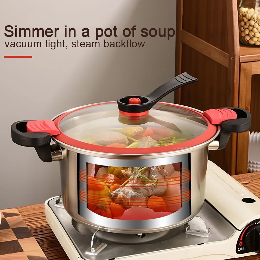 5L Stainless Steel Pot with Dual Handles and Lid, Multi-Function Home Cooking Pot, Suitable for Boiling, Steaming
5L Stainless Steel Pot with Dual Handles and Lid, Multi-Function Home Cooking Pot, Suitable for Boiling, Steaming