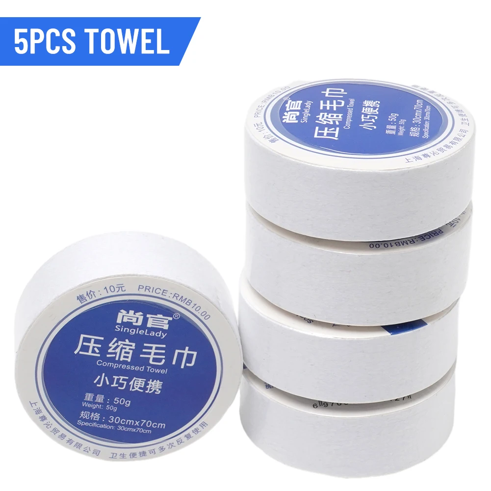5pcs Disposable Compressed Towel Portable Bath Towel Travel Non-woven Face Towel Water Wet Wipe Outdoor Moistened Tissue Napkin
5pcs Disposable Compressed Towel Portable Bath Towel Travel Non-woven Face Towel Water Wet Wipe Outdoor Moistened Tissue Napkin