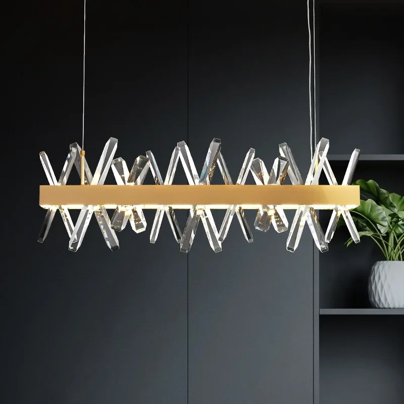 Modern LED Chandelier Luxury Dining Table Crystal Pendant Lights for Living Room Dining Indoor Home Decor Suspension Luminaire
Modern LED Chandelier Luxury Dining Table Crystal Pendant Lights for Living Room Dining Indoor Home Decor Suspension Luminaire