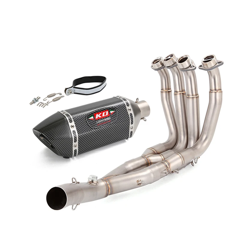 For Yamaha YZF R6 2006-2016 Motorcycle Exhaust System 51mm Muffler Header Link Pipe Slip On Black Escape Tip 304 Stainless Steel
For Yamaha YZF R6 2006-2016 Motorcycle Exhaust System 51mm Muffler Header Link Pipe Slip On Black Escape Tip 304 Stainless Steel