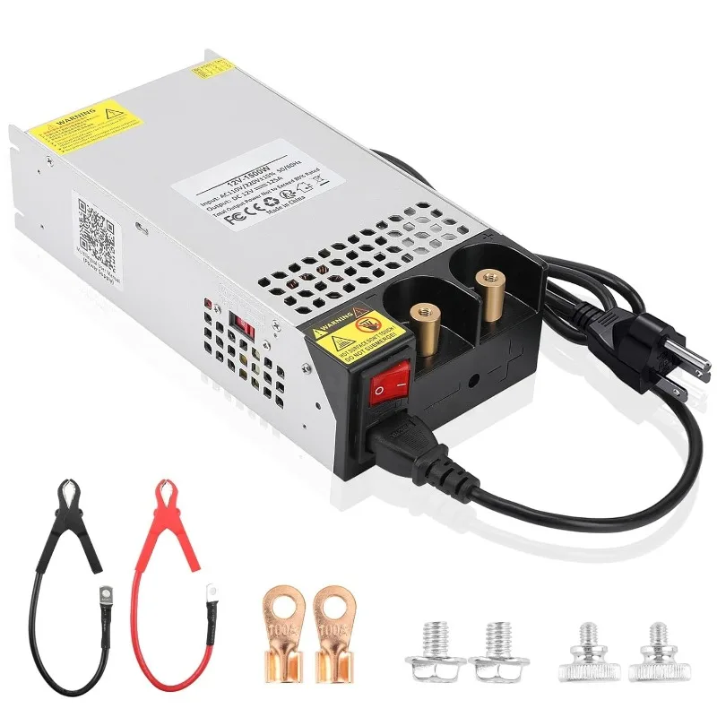 DC 12V 125A 1500W Power Supply 110V AC to 12V DC Converter Power Supply Adapter 125A 1500W Switch Transformer for Motor Pump CCT
DC 12V 125A 1500W Power Supply 110V AC to 12V DC Converter Power Supply Adapter 125A 1500W Switch Transformer for Motor Pump CCT