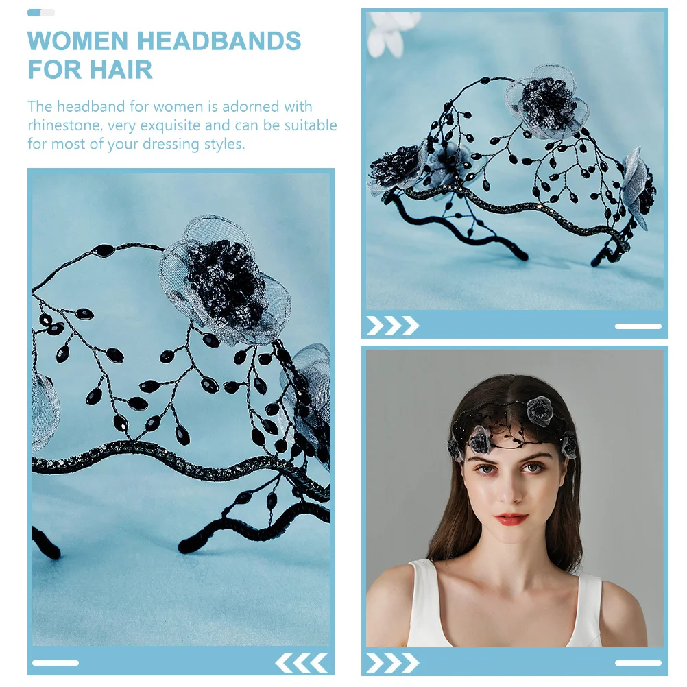 Luxury Rhinestone Embellished Headband Vintage Lace Hair Accessory for Bride Women Lightweight Comfortable Wear for Formal
Luxury Rhinestone Embellished Headband Vintage Lace Hair Accessory for Bride Women Lightweight Comfortable Wear for Formal