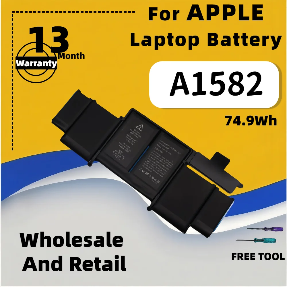 FRLESUI Battery For Apple A1493 A1582 MacBook Pro 13"" Retina A1502 Late 2013 Mid 2014 2015 year ME865 ME864 13-months warranty
FRLESUI Battery For Apple A1493 A1582 MacBook Pro 13"" Retina A1502 Late 2013 Mid 2014 2015 year ME865 ME864 13-months warranty