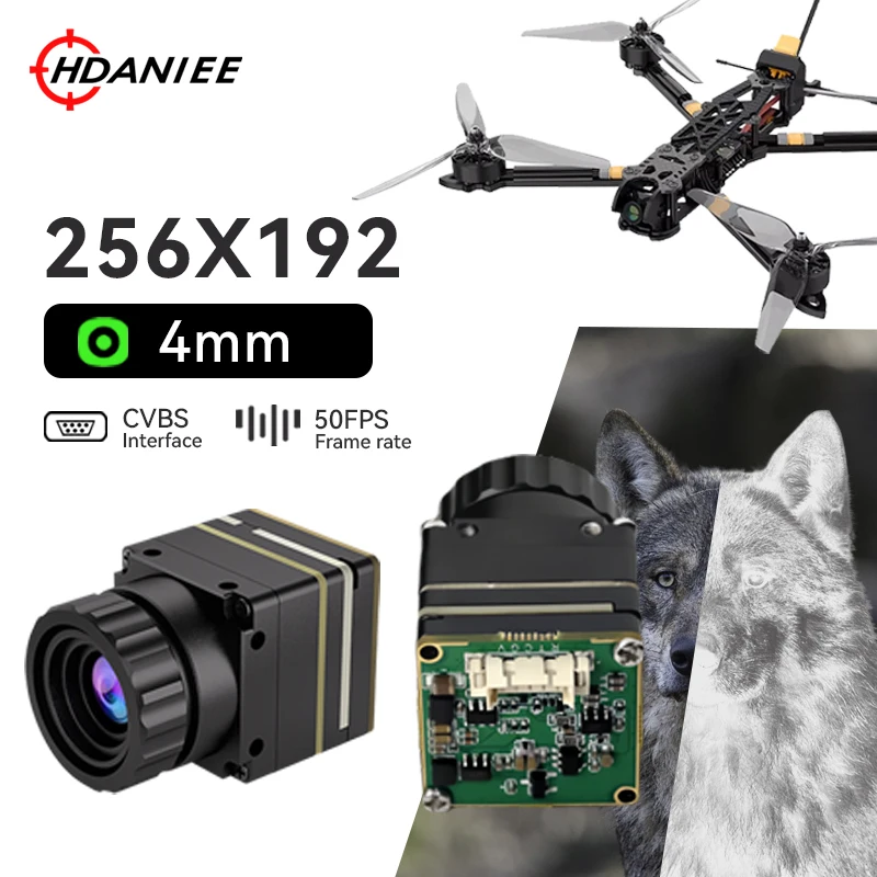Night Vision Thermal Imaging Camera CVBS 256x192 4mm Metal Thermal Module
Night Vision Thermal Imaging Camera CVBS 256x192 4mm Metal Thermal Module
