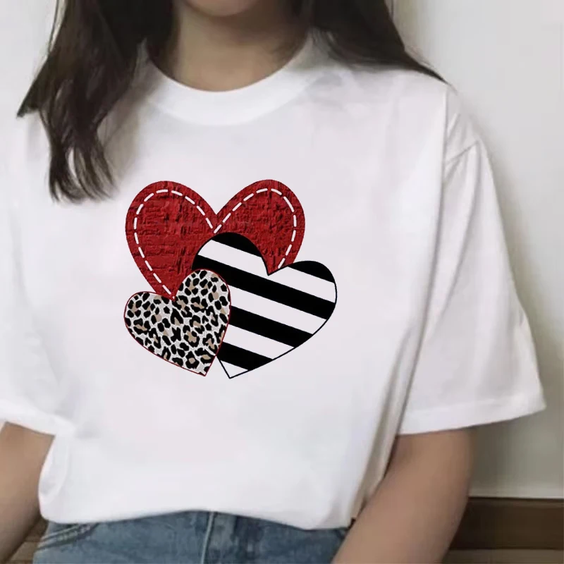 Funny Graphic Printed T Shirt Spirit Brave Soul Women Short Sleeve T-shirt Leopard Love Tee Valentine's Day Heart Clothing Tops
Funny Graphic Printed T Shirt Spirit Brave Soul Women Short Sleeve T-shirt Leopard Love Tee Valentine's Day Heart Clothing Tops
