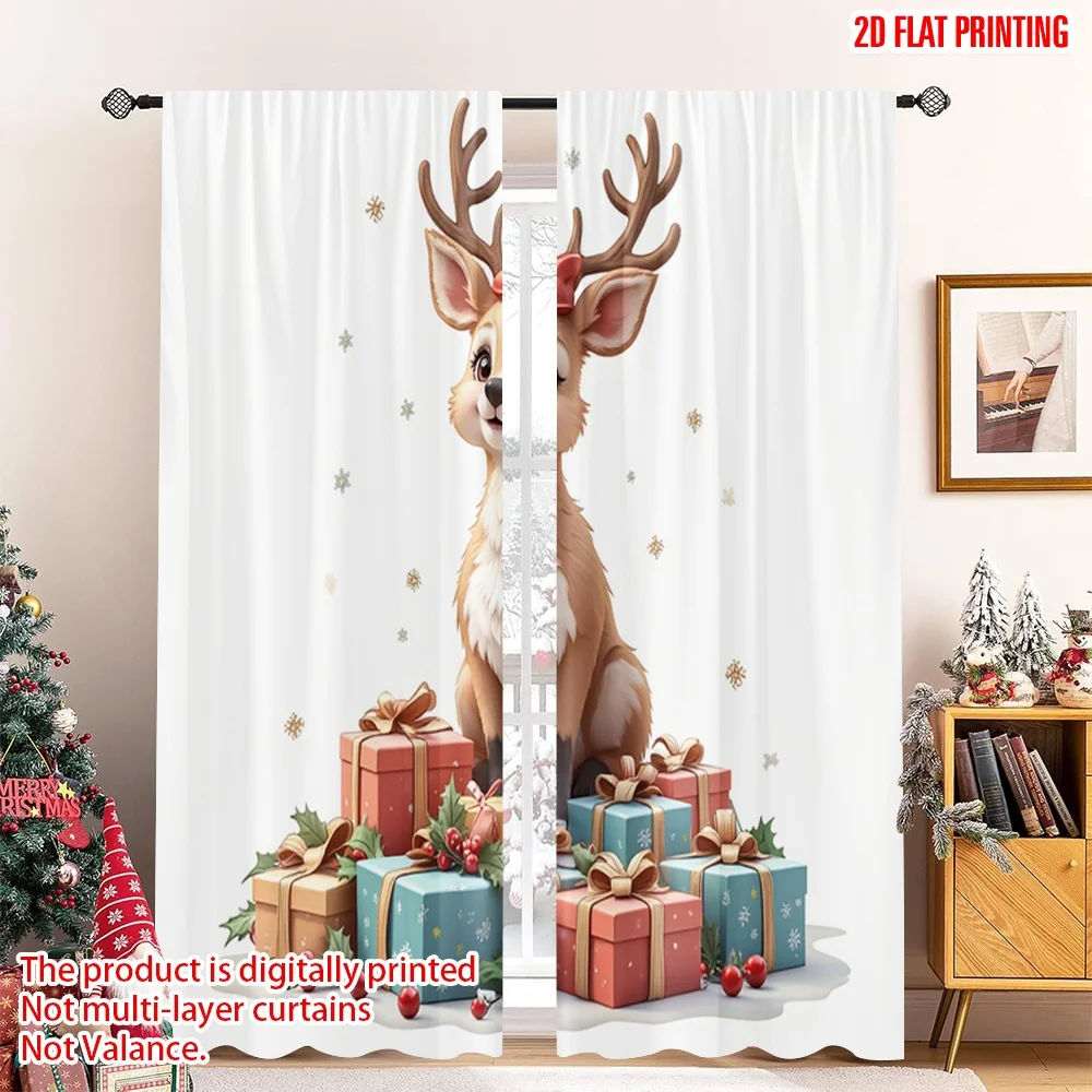 2pcs 2D flat printing Merry Christmas Drapes Cute Deer Christmas Gifts_a Polyester Fabric Without Electricity Party & Holiday
2pcs 2D flat printing Merry Christmas Drapes Cute Deer Christmas Gifts_a Polyester Fabric Without Electricity Party & Holiday