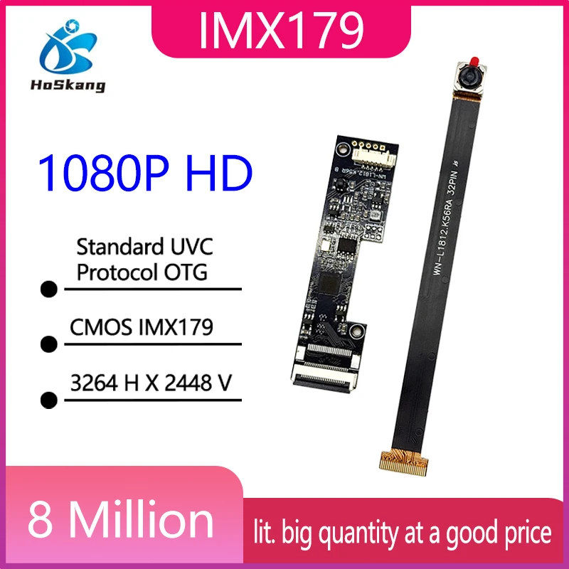8-мегапиксельный USB-модуль камеры IMX179, датчик с автофокусом, высокоскоростной USB2.0, стандартный протокол UVC, OTG, дискетбольная плата, разделенная
8-мегапиксельный USB-модуль камеры IMX179, датчик с автофокусом, высокоскоростной USB2.0, стандартный протокол UVC, OTG, дискетбольная плата, разделенная