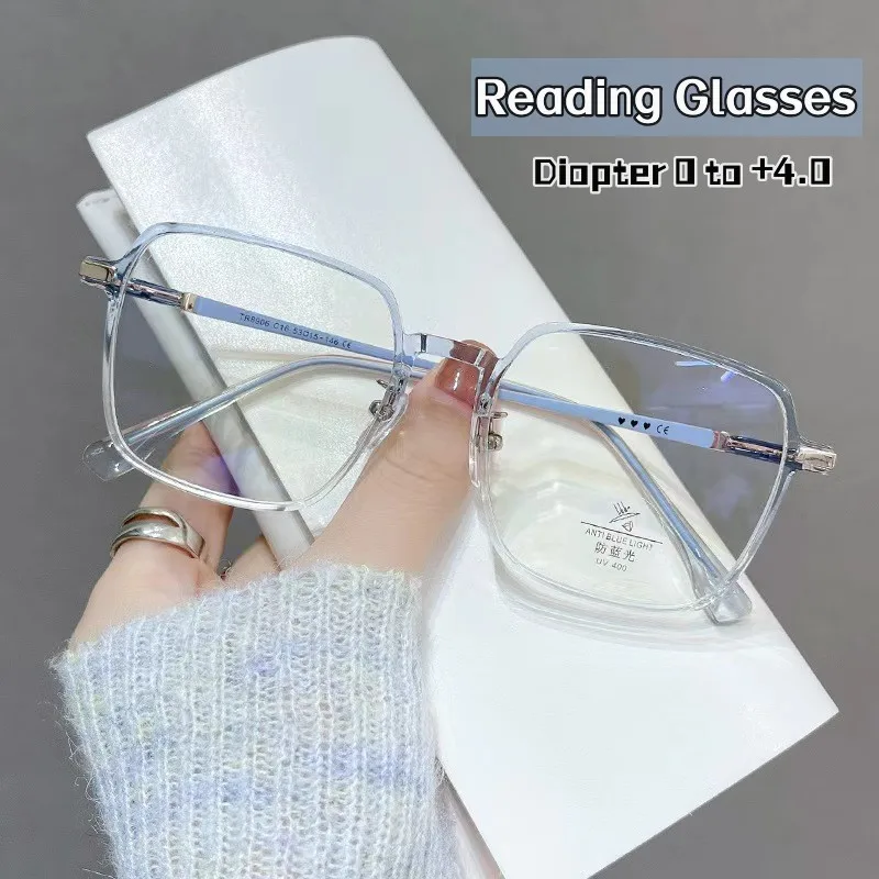 Fashion Square Reading Glasses Unisex Far-sighted Eyewear Women Optical Spectacle Anti-blue Light Computer Eyeglasses 0 to +4.0
Fashion Square Reading Glasses Unisex Far-sighted Eyewear Women Optical Spectacle Anti-blue Light Computer Eyeglasses 0 to +4.0