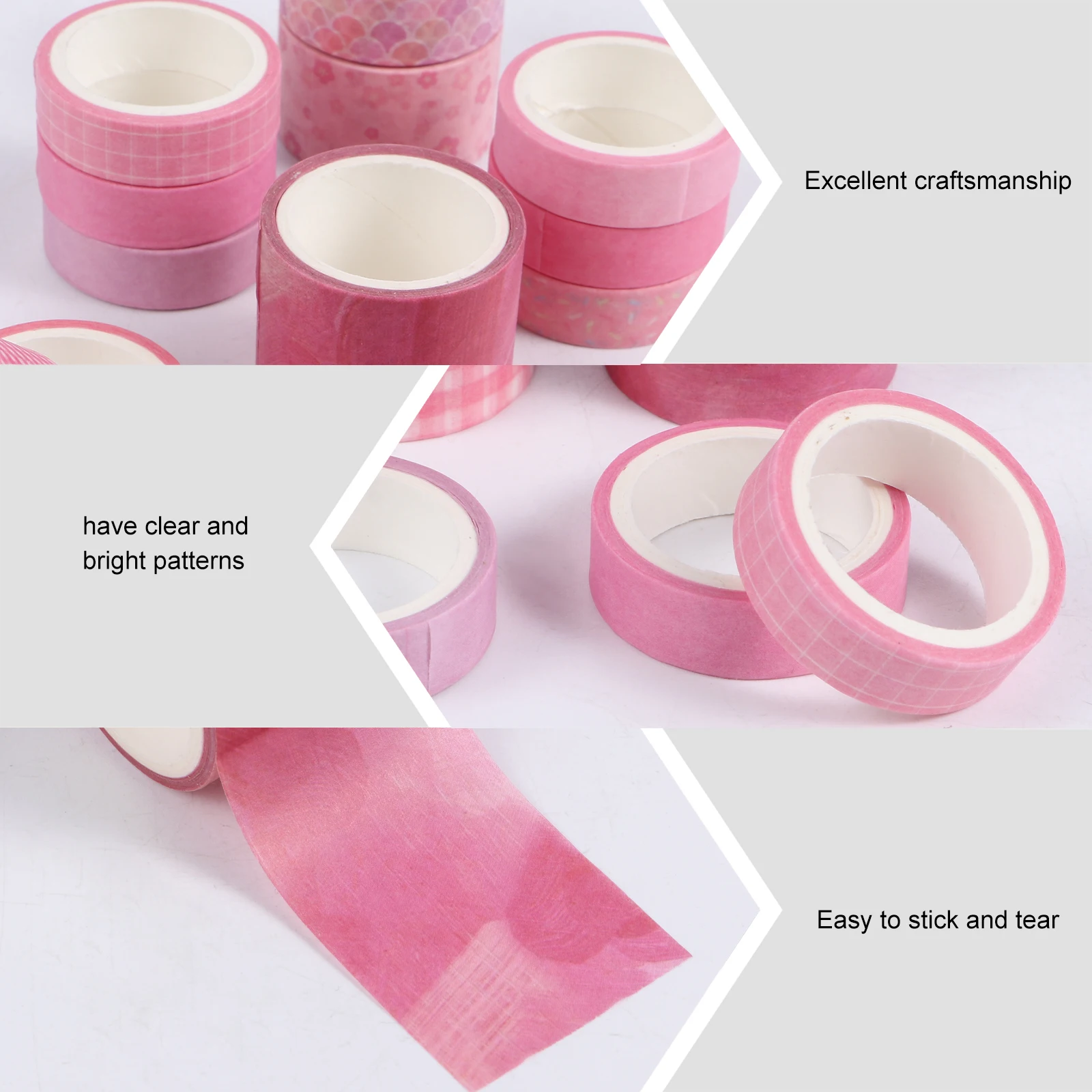 12pcs Washi Tape Decorative Kids Scrapbook Paper Tapes Pink Stickers Gift DIY Vintage Notebook Craft Supplies
12pcs Washi Tape Decorative Kids Scrapbook Paper Tapes Pink Stickers Gift DIY Vintage Notebook Craft Supplies