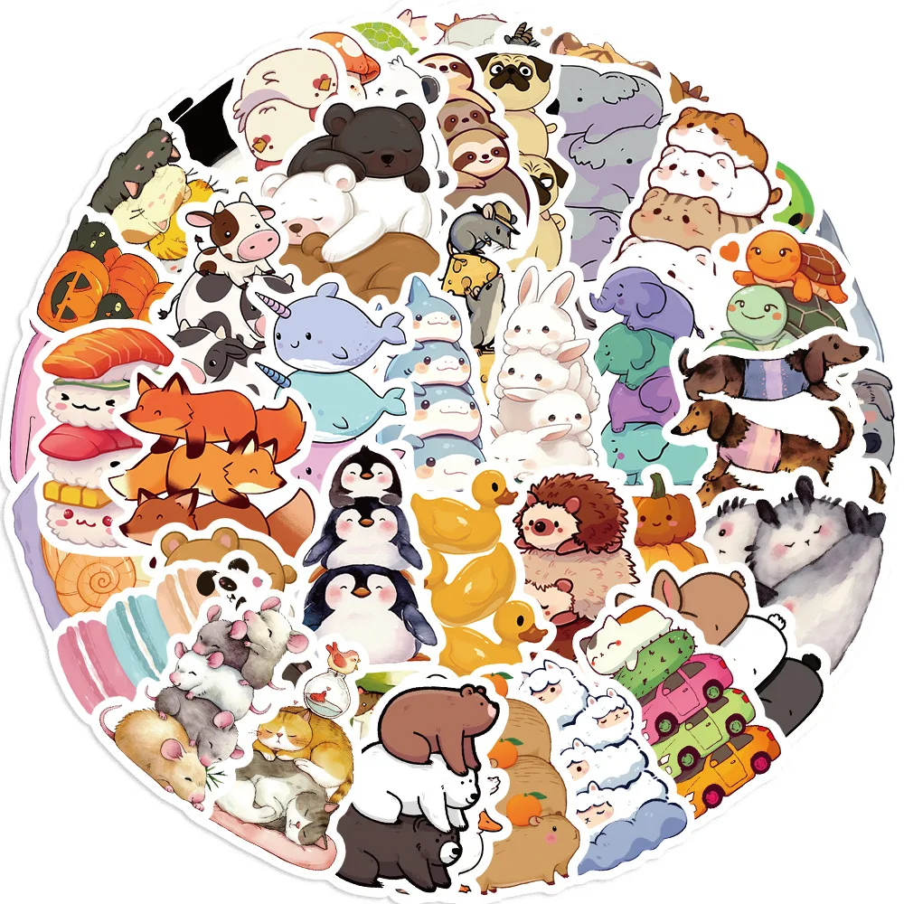 10/30/60PCS Funny Animal Stickers Cartoon Decals Kids Toy Scrapbook Luggage Laptop Phone Car Bike Skateboard Graffiti Sticker
10/30/60PCS Funny Animal Stickers Cartoon Decals Kids Toy Scrapbook Luggage Laptop Phone Car Bike Skateboard Graffiti Sticker