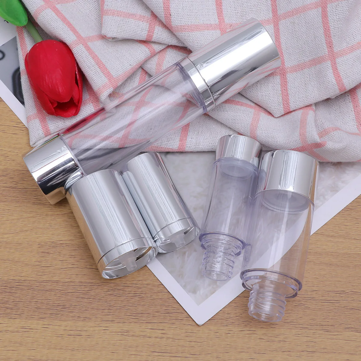 3 Pcs Liquid Travel Containers Lotion Pump Bottle Refillable Bottles Portable for Liquids 
3 Pcs Liquid Travel Containers Lotion Pump Bottle Refillable Bottles Portable for Liquids