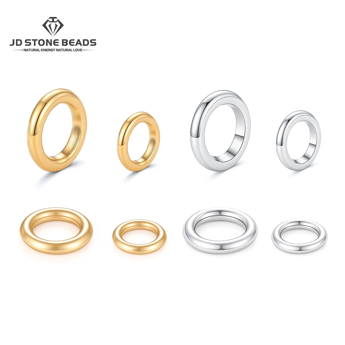 50Pcs/lot EcoFriendly Stainless Steel Seamless Closed Jump Ring Charm Connector For DIY Dangle Necklace Jewelry Making Accessory
50Pcs/lot EcoFriendly Stainless Steel Seamless Closed Jump Ring Charm Connector For DIY Dangle Necklace Jewelry Making Accessory