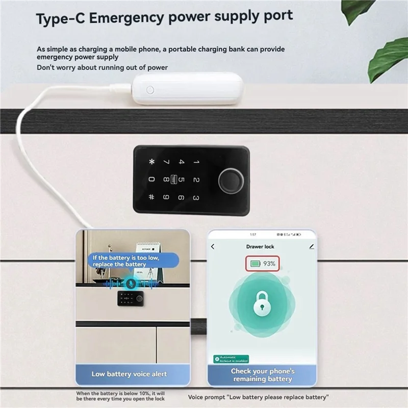【Must-Haves】Tuya Smart Card Lock Drawer Cabinet Biometric Fingerprint Lock Home Keyless Electronic Lock APP Unlock Locker
【Must-Haves】Tuya Smart Card Lock Drawer Cabinet Biometric Fingerprint Lock Home Keyless Electronic Lock APP Unlock Locker
