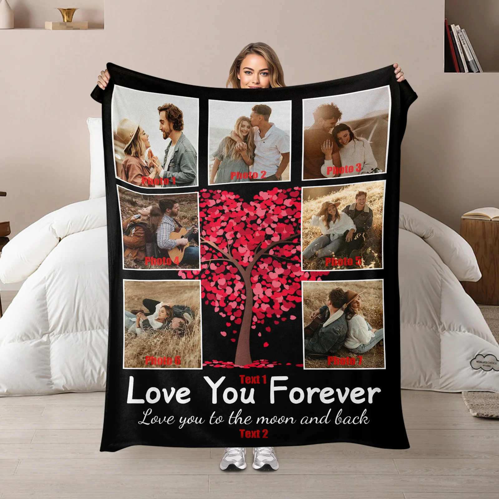 Custom Heart Tree Photo Blanket Creative Gift Idea For Girlfriend Personalized Keepsake To Celebrate Love And Thoughtfulness
Custom Heart Tree Photo Blanket Creative Gift Idea For Girlfriend Personalized Keepsake To Celebrate Love And Thoughtfulness