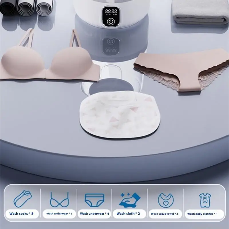 D0AB Miniature Rechargeable Clothes Washer for Delicates Socks Towels Washing Machine
D0AB Miniature Rechargeable Clothes Washer for Delicates Socks Towels Washing Machine