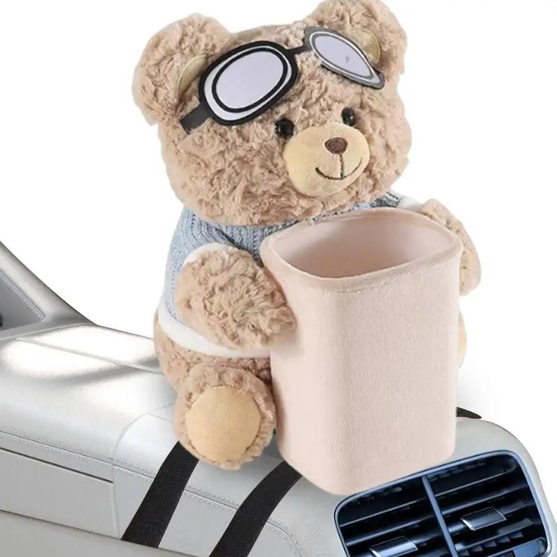 Vehicle Trash Can 2 In 1 Garbage Can Tissue Dispenser For Car Bear Plush Container Napkin Dispenser Waste Bin Small Storage
Vehicle Trash Can 2 In 1 Garbage Can Tissue Dispenser For Car Bear Plush Container Napkin Dispenser Waste Bin Small Storage