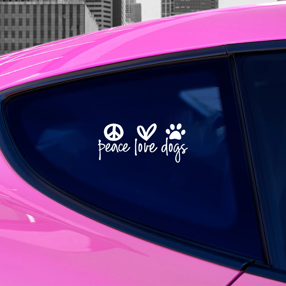 Peace Love Dog Decal or Sticker Windows Bumper Decals Decor Accessories Vinyl Waterproof Car Accessories Decor
Peace Love Dog Decal or Sticker Windows Bumper Decals Decor Accessories Vinyl Waterproof Car Accessories Decor