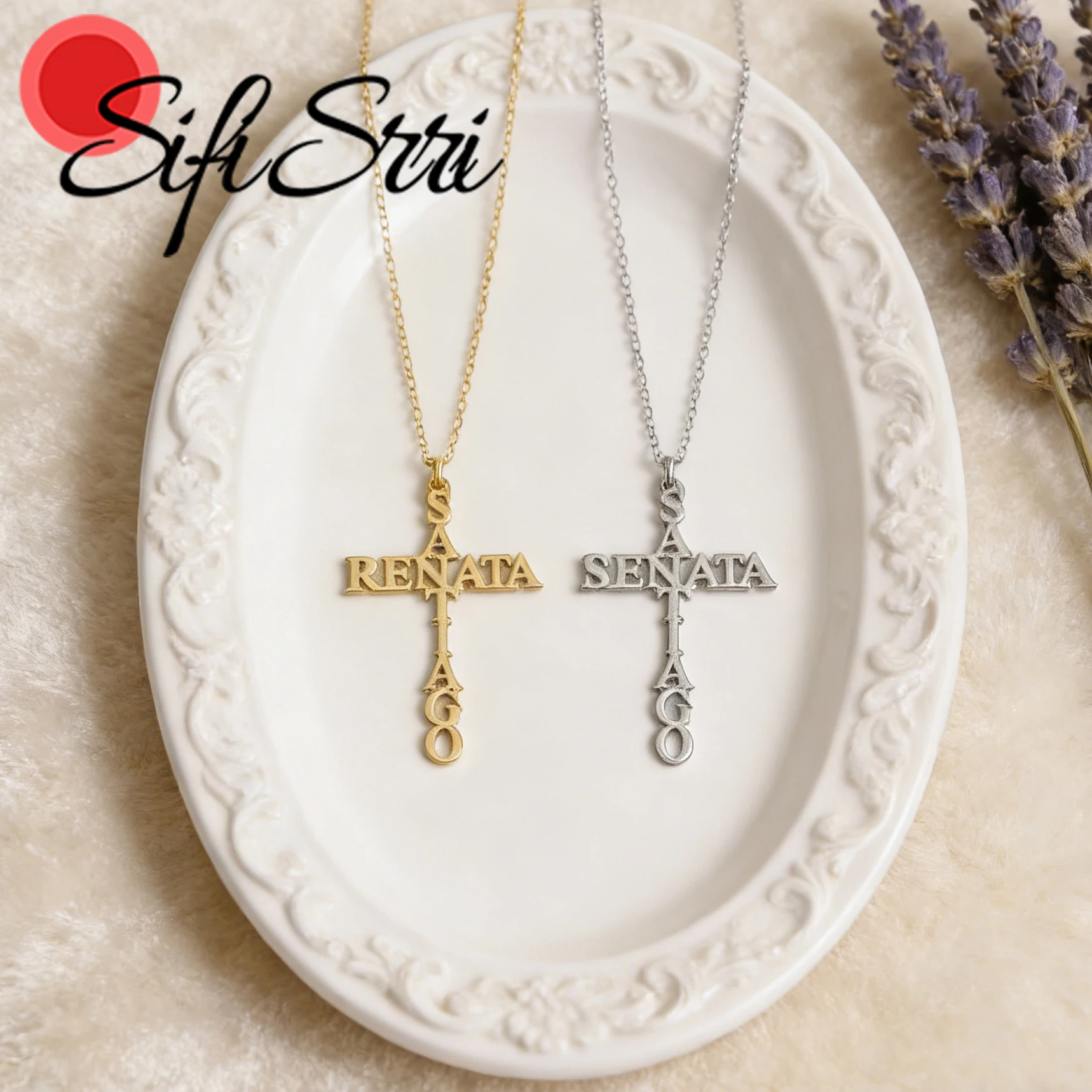 Sifisrri на заказ 2-именное ожерелье с крестом для женщин, ювелирные изделия из нержавеющей стали, колье-цепочка, персонализированный подарок на день рождения, Рождество
Sifisrri на заказ 2-именное ожерелье с крестом для женщин, ювелирные изделия из нержавеющей стали, колье-цепочка, персонализированный подарок на день рождения, Рождество