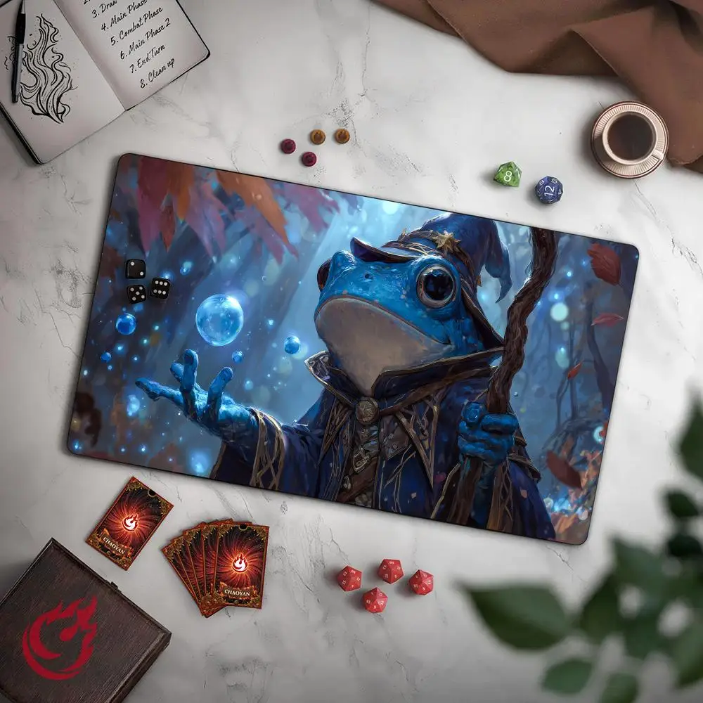 Long-robed Blue Frog Mage MTG Playmat Magic Card Mat with Stitched Edge Non-Slip Durable Tabletop playmat Board Game Mat for TCG
Long-robed Blue Frog Mage MTG Playmat Magic Card Mat with Stitched Edge Non-Slip Durable Tabletop playmat Board Game Mat for TCG