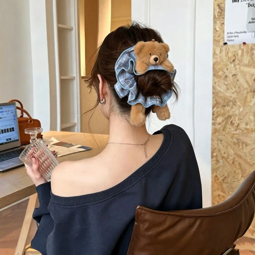 High Elasticity Plush Bear Hair Rope Hair Ring Ponytail Holder Plaid Scrunchies Korean Style Cute Elastic Hair Bands Ladies
High Elasticity Plush Bear Hair Rope Hair Ring Ponytail Holder Plaid Scrunchies Korean Style Cute Elastic Hair Bands Ladies