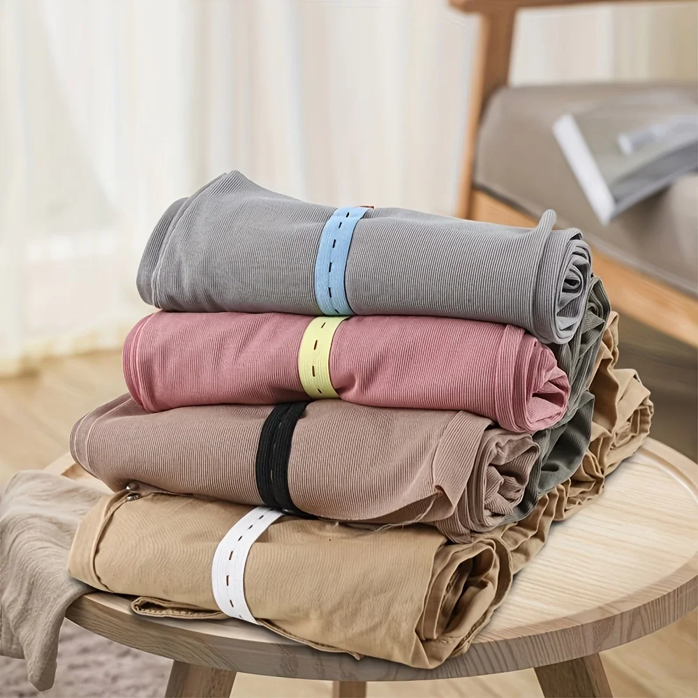 30/50/100 шт./компл. прочный холщовый эластичный ремешок для хранения, случайный цвет - регулируемая кнопка - подходит для хранения одежды
30/50/100 шт./компл. прочный холщовый эластичный ремешок для хранения, случайный цвет - регулируемая кнопка - подходит для хранения одежды