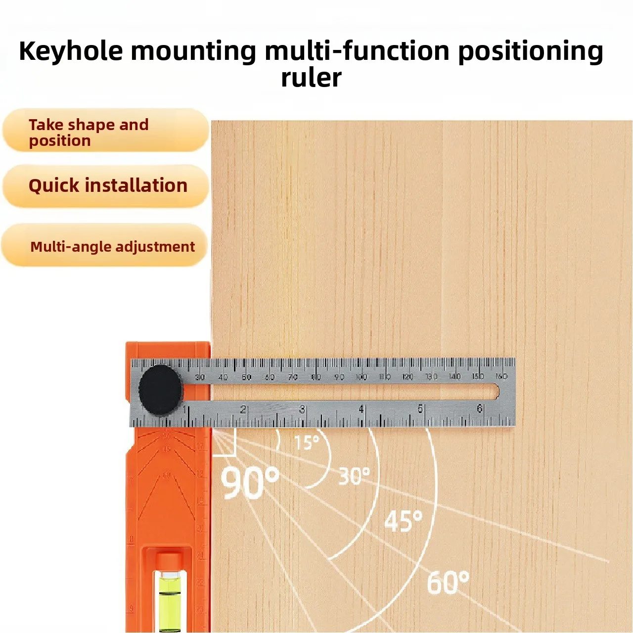 Многофункциональная линейка для измерения глубины, регулируемая деревообрабатывающая многоугольная линейка для маркировки, позиционирование, разметка, транспортир, инструменты
Многофункциональная линейка для измерения глубины, регулируемая деревообрабатывающая многоугольная линейка для маркировки, позиционирование, разметка, транспортир, инструменты