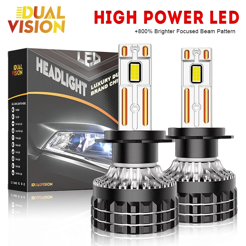 Светодиодные лампы K5C H7 30000LM CANBus 6000K H1 H4 H11 9012 HIR2 H8 H9 9005 9006 HB3 HB4, высокая мощность, чипы CSP 7545, 12В (2 шт.)
Светодиодные лампы K5C H7 30000LM CANBus 6000K H1 H4 H11 9012 HIR2 H8 H9 9005 9006 HB3 HB4, высокая мощность, чипы CSP 7545, 12В (2 шт.)