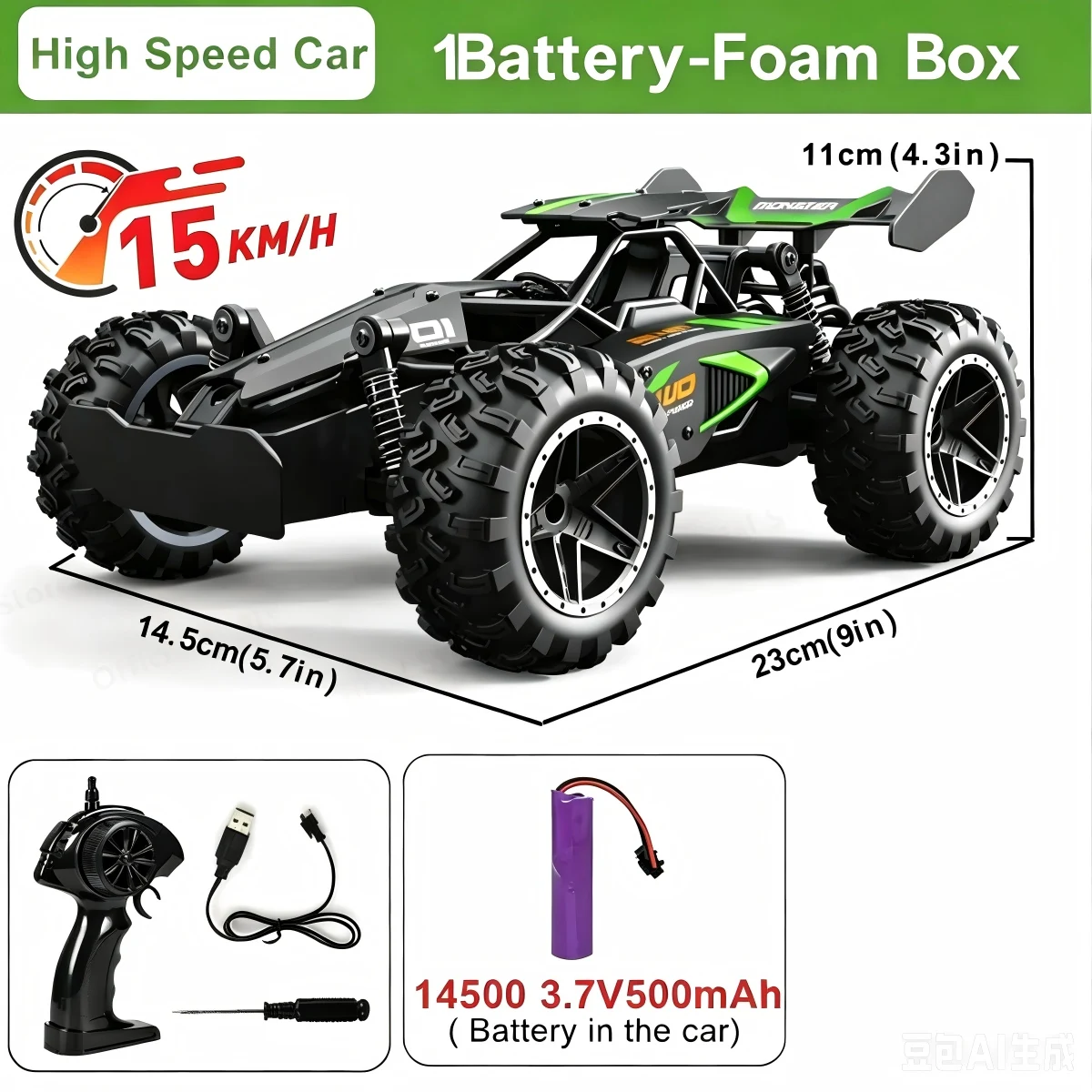 1:16 20KM/H RC Car 2.4G High Speed Off-Road All-Terrain Trucks 2WD Remote Control Car Toy Gifts for Boys Kids 3063R
1:16 20KM/H RC Car 2.4G High Speed Off-Road All-Terrain Trucks 2WD Remote Control Car Toy Gifts for Boys Kids 3063R
