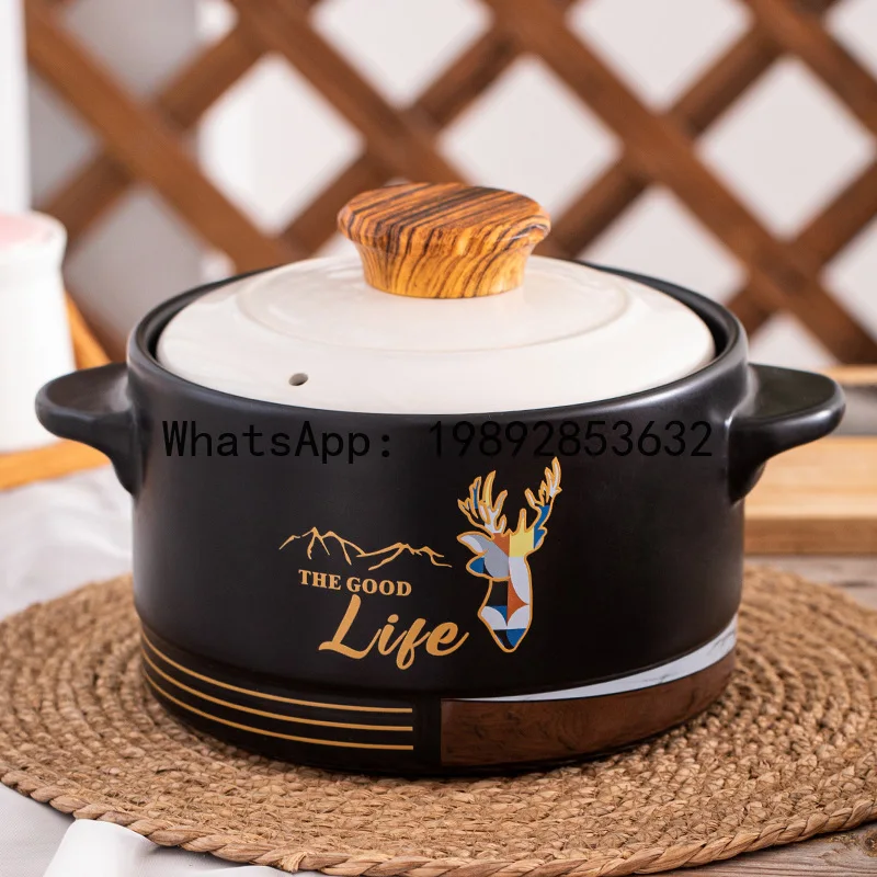 SG casserole stew pot household gas high temperature resistant ceramic soup pot dry burning non-cracking gas stove
SG casserole stew pot household gas high temperature resistant ceramic soup pot dry burning non-cracking gas stove