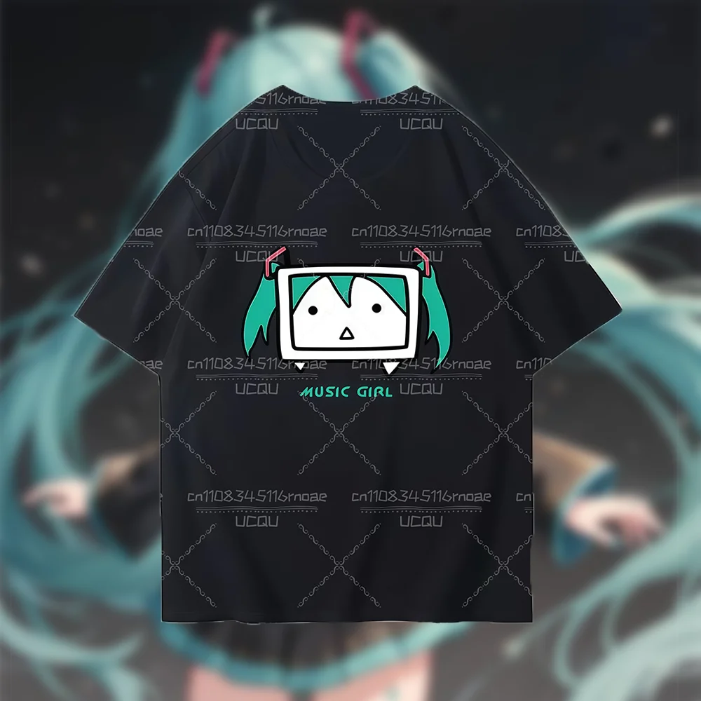 26 высококачественных футболок с изображением Хатсуне Мику, универсальные мужские и женские хлопковые футболки с круглым вырезом и короткими рукавами, повседневный топ
26 высококачественных футболок с изображением Хатсуне Мику, универсальные мужские и женские хлопковые футболки с круглым вырезом и короткими рукавами, повседневный топ