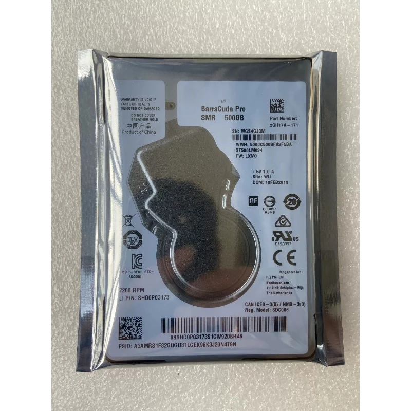 Для Seagate ST500LM034 500 ГБ 2.5" 7 мм SATA3 7200 об/мин 128 МБ кэш-памяти высокоскоростной жесткий диск для ноутбука
Для Seagate ST500LM034 500 ГБ 2.5" 7 мм SATA3 7200 об/мин 128 МБ кэш-памяти высокоскоростной жесткий диск для ноутбука