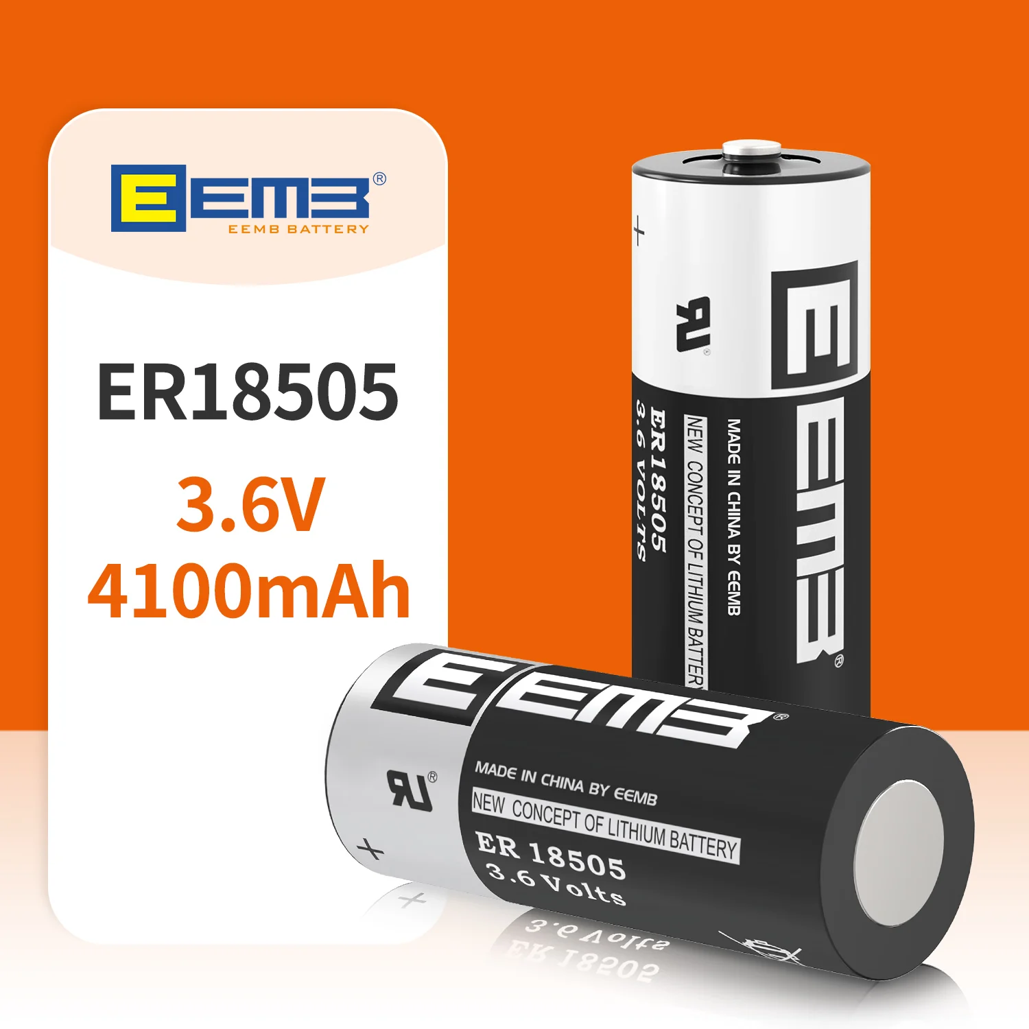 4/10PCS EEMB EEMB 3.6V Lithium Battery 4100mAh ERbattery18505 Non rechargeable 
4/10PCS EEMB EEMB 3.6V Lithium Battery 4100mAh ERbattery18505 Non rechargeable
