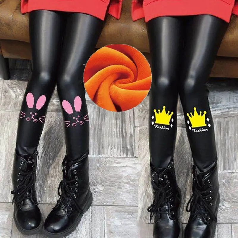 Winter Girls Leggings Kids Thick Velvet Leggings Pencil Pants Children Warm Trousers Faux PU Leather Legging Slim Leather Pants
Winter Girls Leggings Kids Thick Velvet Leggings Pencil Pants Children Warm Trousers Faux PU Leather Legging Slim Leather Pants