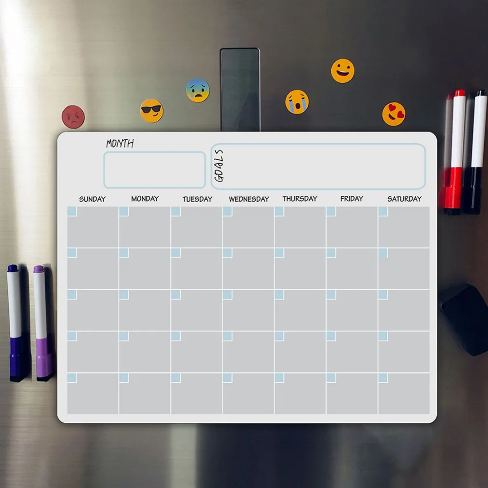 1Set Fridge Calendar Board with Weekly Planning Grid Magnetic Message Board for Kitchen Refrigerator Use As Food Journal Or
1Set Fridge Calendar Board with Weekly Planning Grid Magnetic Message Board for Kitchen Refrigerator Use As Food Journal Or