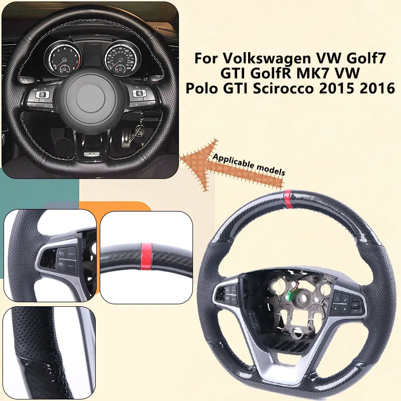 Gloss Carbon Fiber DIY Original Car Steering Wheel Cover For Volkswagen VW Golf7 GTI GolfR MK7 VW Polo GTI Steering Wheel Grip
Gloss Carbon Fiber DIY Original Car Steering Wheel Cover For Volkswagen VW Golf7 GTI GolfR MK7 VW Polo GTI Steering Wheel Grip