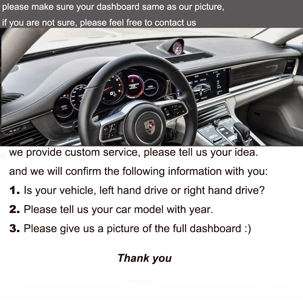 Изготовленный на заказ чехол на приборную панель автомобиля из алькантары для Porsche Panamera 2017-2019, автомобильные аксессуары, наклейка на приборную панель
Изготовленный на заказ чехол на приборную панель автомобиля из алькантары для Porsche Panamera 2017-2019, автомобильные аксессуары, наклейка на приборную панель