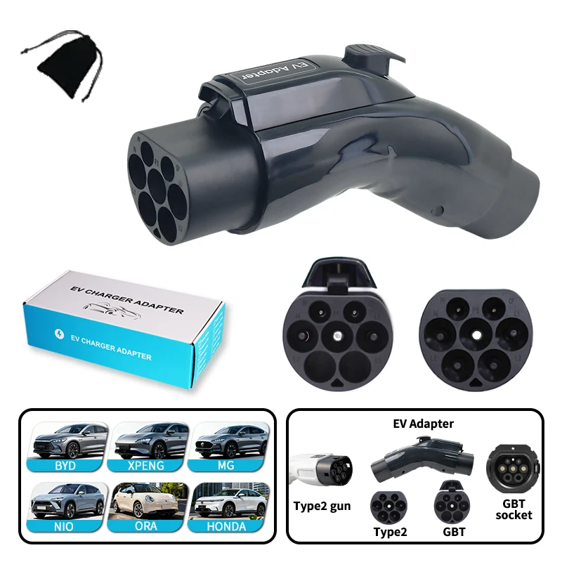 TYPE2 TO GBT EV Adapter Electric Vehicle Charger Connecter for 32A/16A TYPE2 Charger to GBT Electric Car Adapter
TYPE2 TO GBT EV Adapter Electric Vehicle Charger Connecter for 32A/16A TYPE2 Charger to GBT Electric Car Adapter