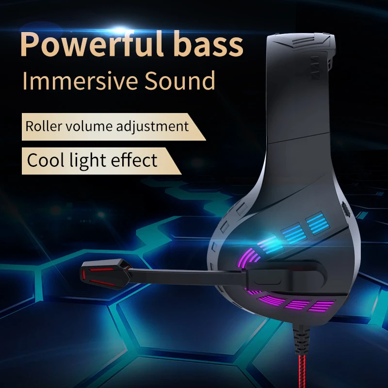 G4 Wired Gaming headphones With Microphone Noise Cancelling LED Lights Gaming Headset for PS5 PS4 Xbox Gaming Headphones
G4 Wired Gaming headphones With Microphone Noise Cancelling LED Lights Gaming Headset for PS5 PS4 Xbox Gaming Headphones