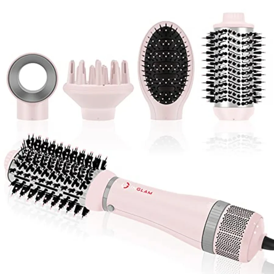 4 in 1 Blowout Hair Dryer Brush Set - Negative Ion Detachable Hair Dryer Volumizer Styler with 2 Brush Heads
4 in 1 Blowout Hair Dryer Brush Set - Negative Ion Detachable Hair Dryer Volumizer Styler with 2 Brush Heads