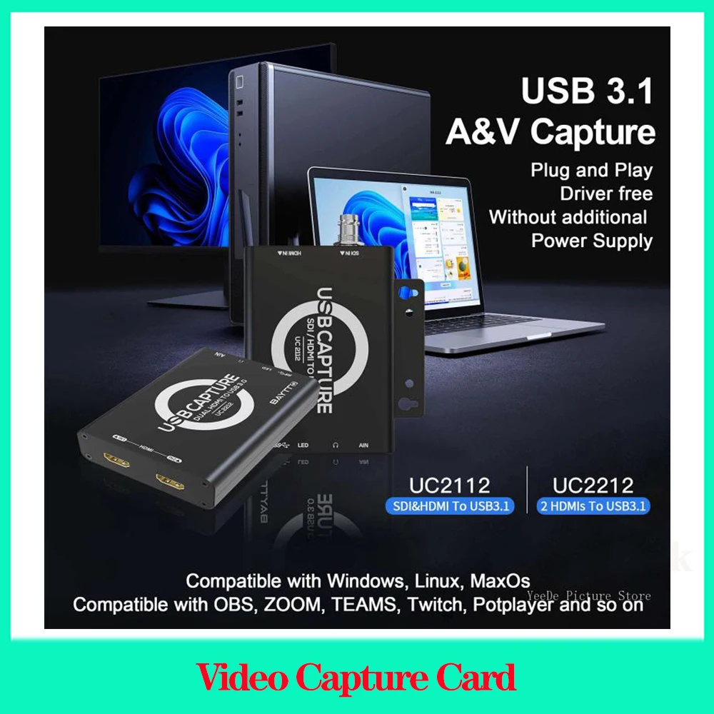 BAYTTO USB 3.1 1080P Video Capture Card For PS4 SmartPhone Computer Video Capture UC1001 CV1011 UC2212 60Hz
BAYTTO USB 3.1 1080P Video Capture Card For PS4 SmartPhone Computer Video Capture UC1001 CV1011 UC2212 60Hz