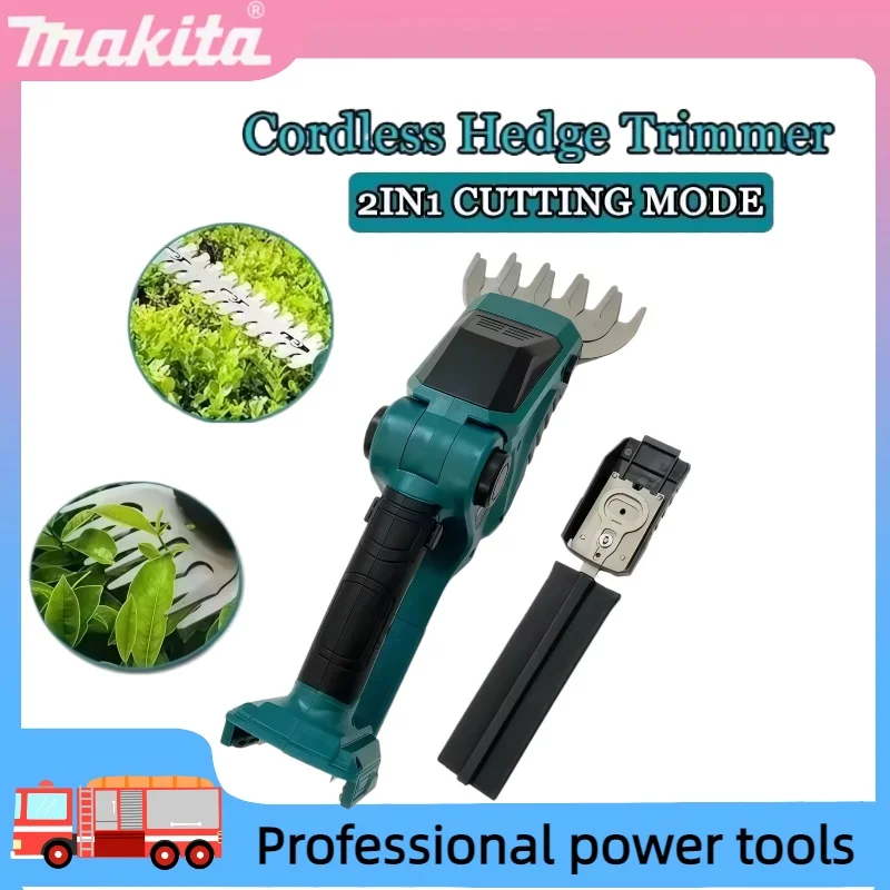 Makita for Garden Cordless Hedge Trimmer 2-in-1 Mini Handheld Electric Grass Shears Operated Shrubbery Trimmer
Makita for Garden Cordless Hedge Trimmer 2-in-1 Mini Handheld Electric Grass Shears Operated Shrubbery Trimmer