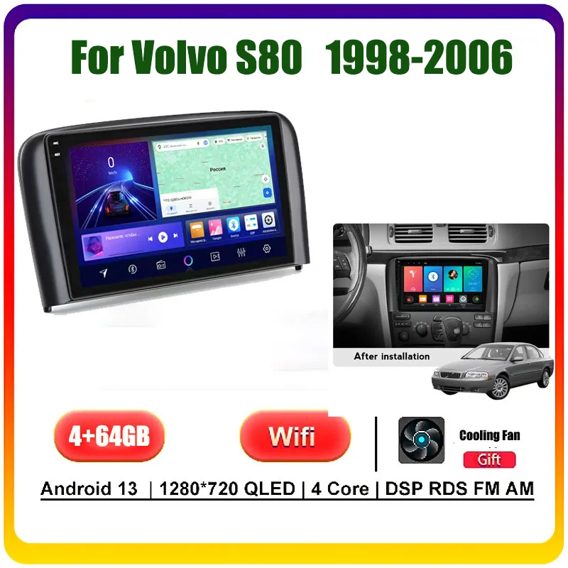 9“4+64GB Car Radio Carplay Android Auto For Volvo S80 1998-2006 Stereo Touch Screen GPS WIFI Video Player 2Din
9“4+64GB Car Radio Carplay Android Auto For Volvo S80 1998-2006 Stereo Touch Screen GPS WIFI Video Player 2Din